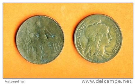 FRANCE 1898-1907 10 Centimes Bronze Km843 - Other & Unclassified