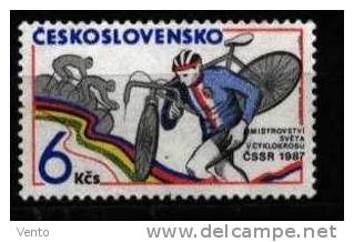 CS 1987 Mi 2895 Yt 2707 ** Cycling - Unused Stamps