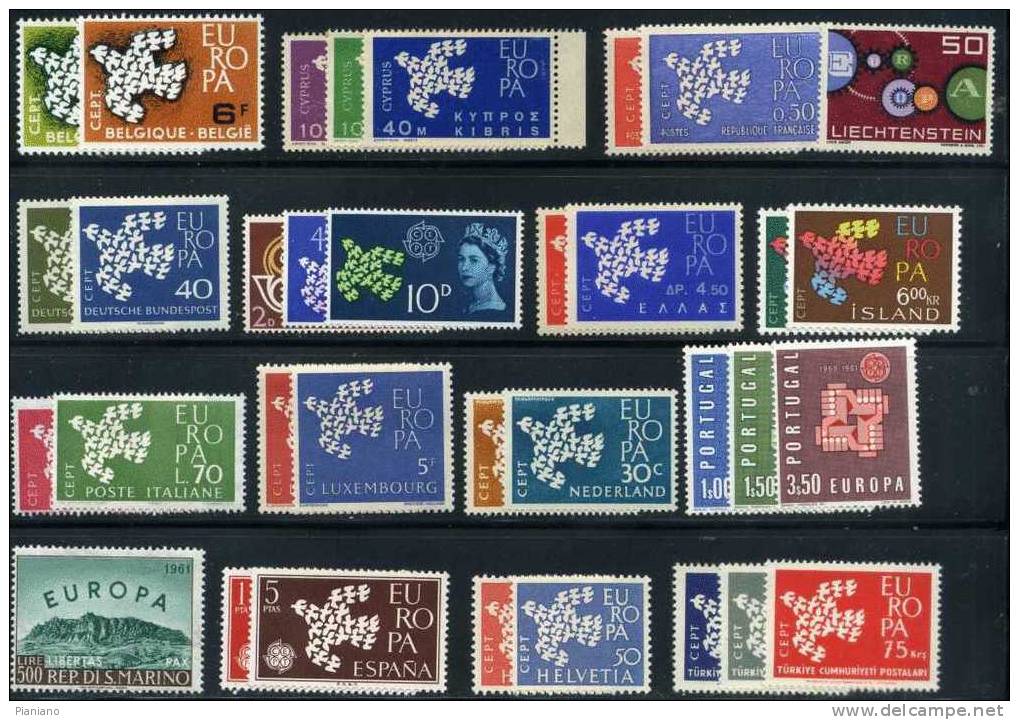 PIA - 1961 - Collezione Completa Dei Francobolli EUROPA - Colecciones