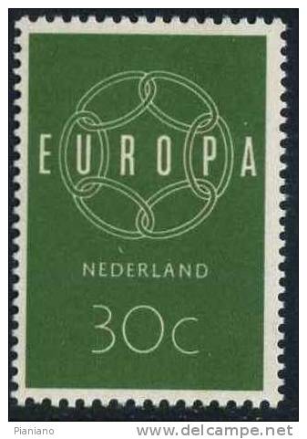 PIA - OLANDA - 1959 : Europa  - (Yv 708-09) - Ongebruikt