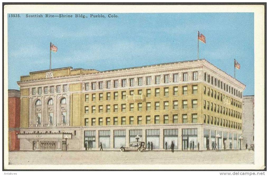 USA PC Scottish Rite - Shrine Bldg., Pueblo, Colorado - Pueblo