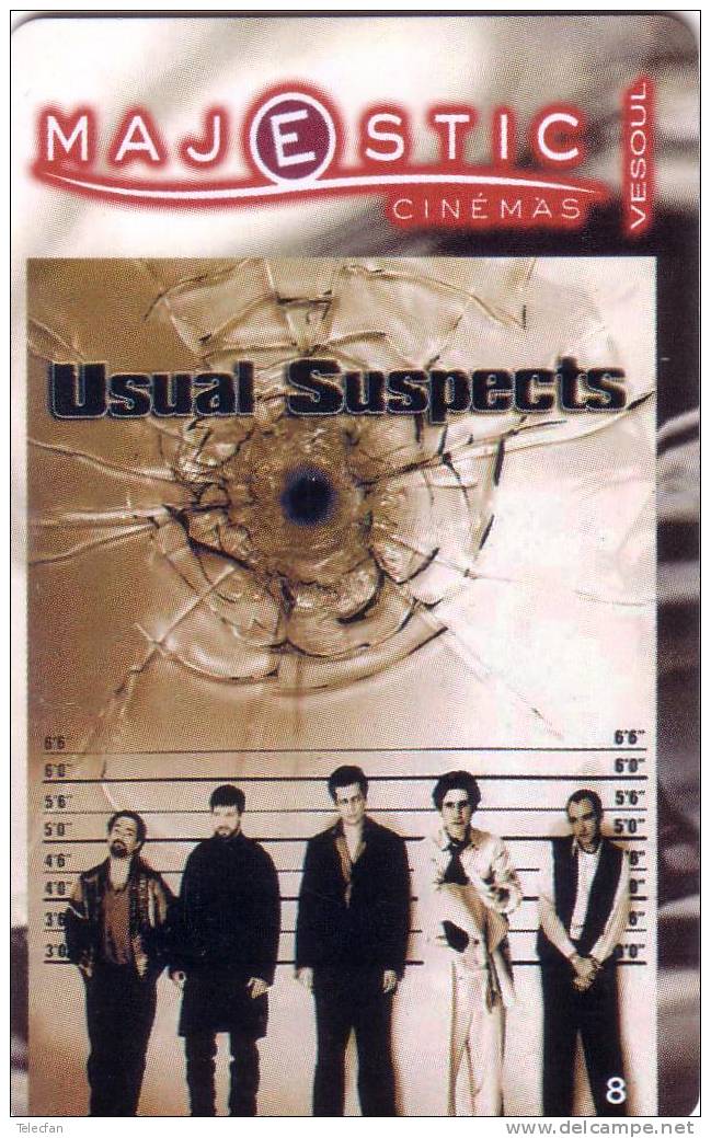 FRANCE CINECARTE MAJESTIC VESOUL USUAL SUSPECTS NEUVE MINT SUPERBE - Bioscoopkaarten