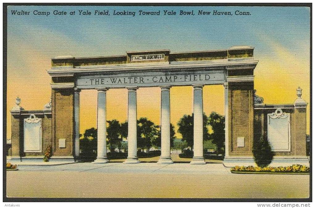 USA PC Walter Camp Gate At Yale Field, New Haven, Connecticut - New Haven