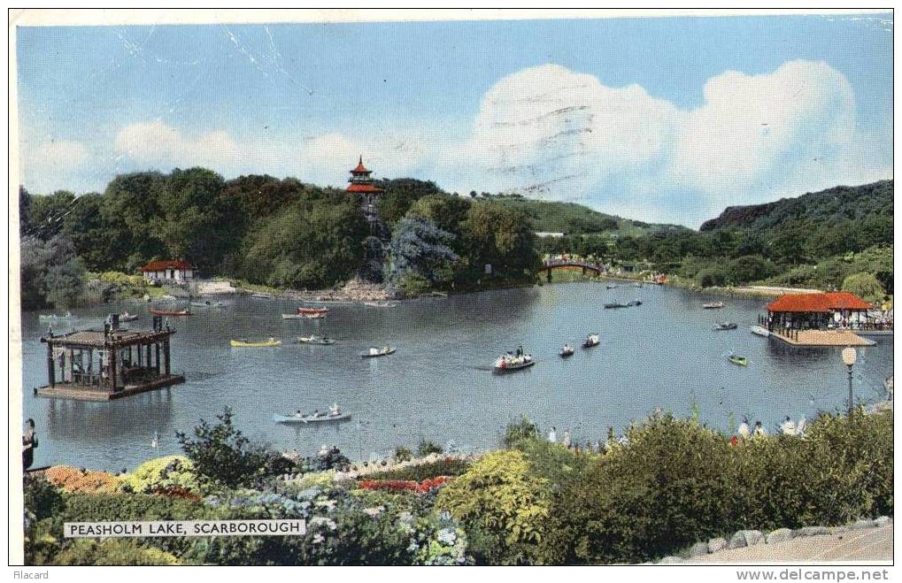 10471   Regno  Unito  Scarborough  Peasholm Lake VGSB  1961 - Scarborough