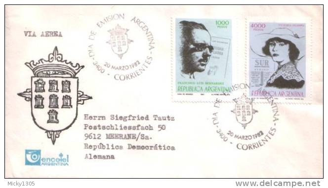 Argentinien / Argentina - Mi-Nr 1548 + 1551 FDC (y259) - FDC