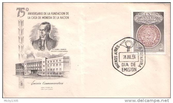 Argentinien / Argentina - Mi-Nr 638 FDC (y260) - FDC