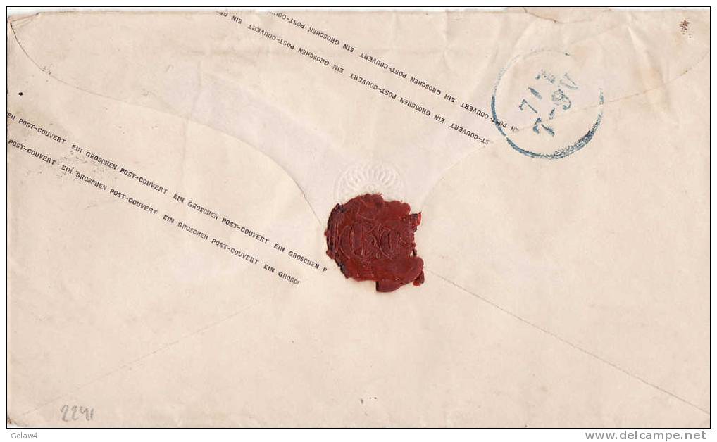 2241# DEUTSCHLAND GANZSACHEN NORDDEUTSCHER BUND Obl GÜTERSLOH 1868 Nach BERLIN BRIEFE LETTRE COVER - Postal  Stationery
