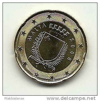 2008 - Malta  20 Centesimi     ------- - Malta