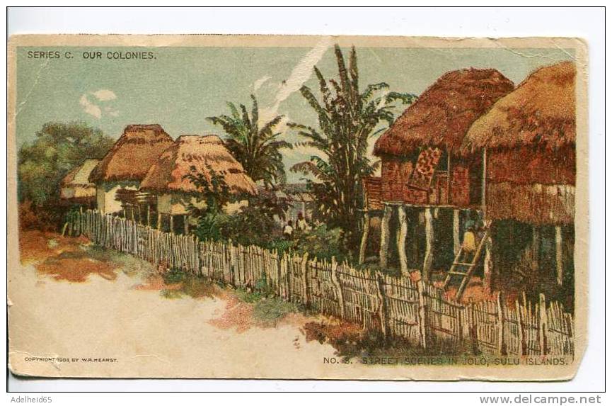 Rare Precursor Précurseur 1903 (publ. William Randolph Hearst!) Our American Colonies, Sulu Islands Philippines - Philippinen