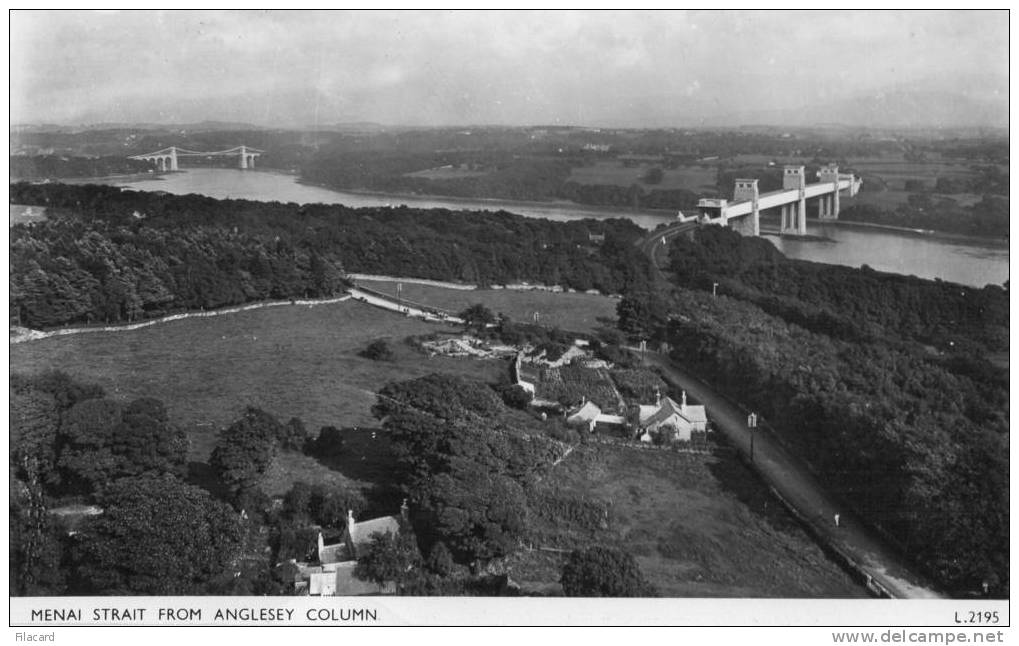 10522   Regno  Unito   Galles  Menai Strait  From  Anglesey  Column  NV - Anglesey