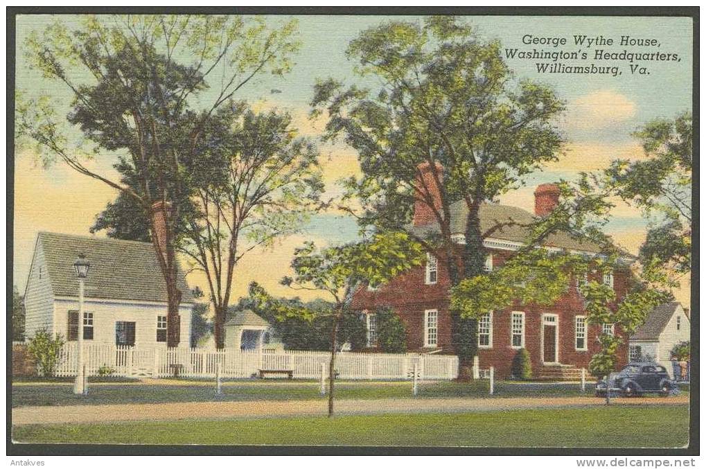 USA PCGeorge Wythe House, Washington´s Headquarters,Williamsburg, Virginia - Alexandria