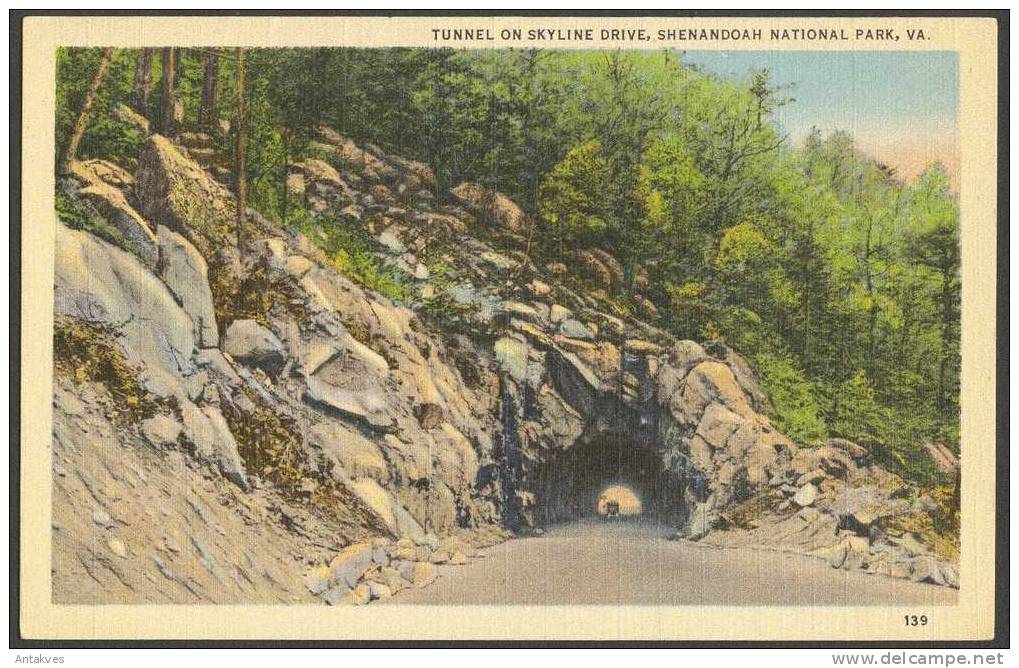 USA PC Tunnel On Skyline Drive, Shenandoah National Park, Virginia - Andere & Zonder Classificatie