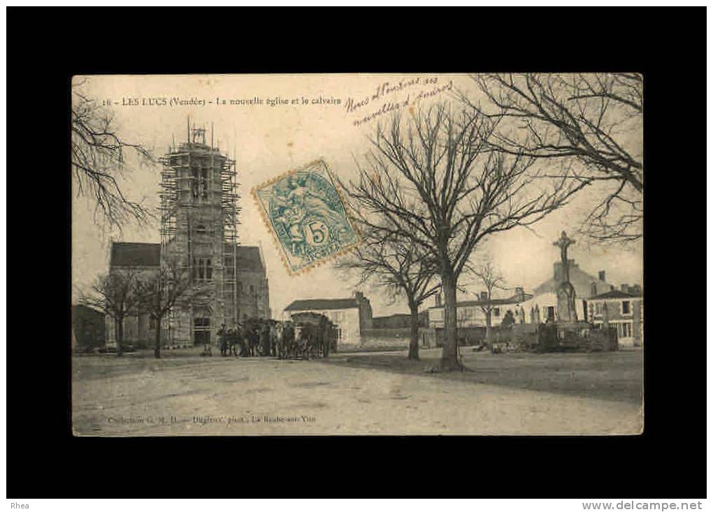 85 - LES LUCS-SUR-BOULOGNE - La Nouvelle église Et Le Calvaire - 16 - Les Lucs Sur Boulogne