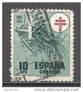 1 W Valeur Used,oblitérée - ESPAGNE - ESPAÑA * 1950/1951 - N° 1041-42 - Usados