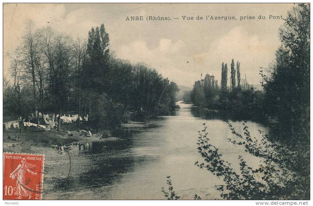 ANSE - Vue De L´Azergue Prise Du Pont - Anse