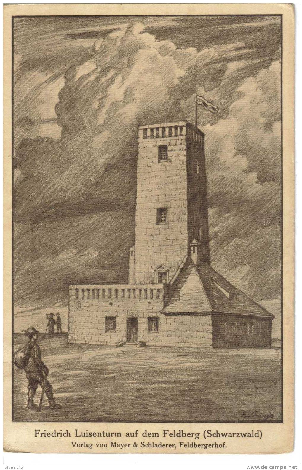 CPA FELDBERG (Allemagne-Bade Wurtemberg) - Friedich Luisenturm Auf Dem Feldberg - Feldberg