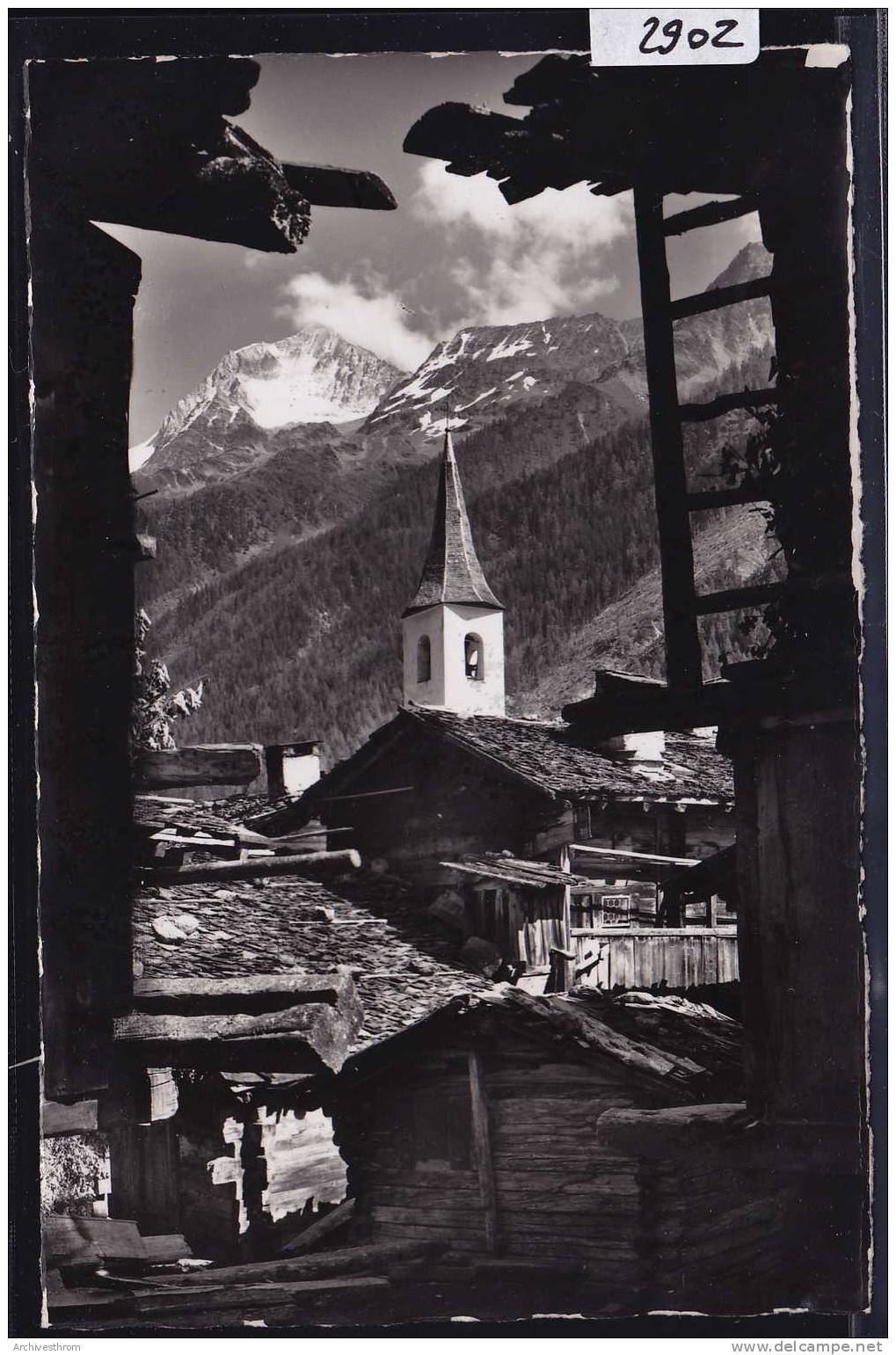 In Kippel ( Lötschental ); Bietschhorn (2902) - Kippel