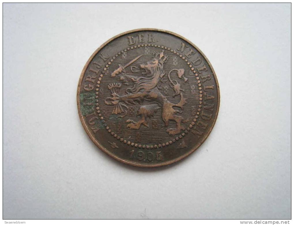 Munten - Nederland - 2 1/2 Cent Van 1905 - Koningrijk Der Nederlanden. - Netherlands - Coins Pay-Bas - Hollande. 2 Scans - 2.5 Cent