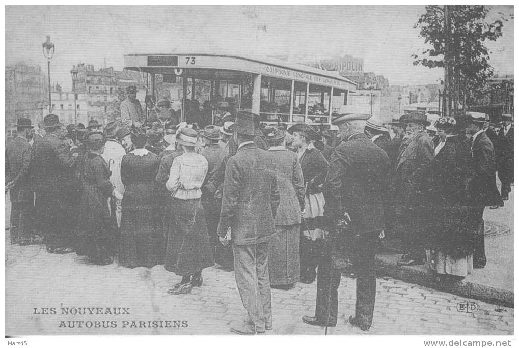 75 -- PARIS -- LES NOUVEAUX AUTOBUS PARISIEN -- REPRODUCTION - Openbaar Vervoer