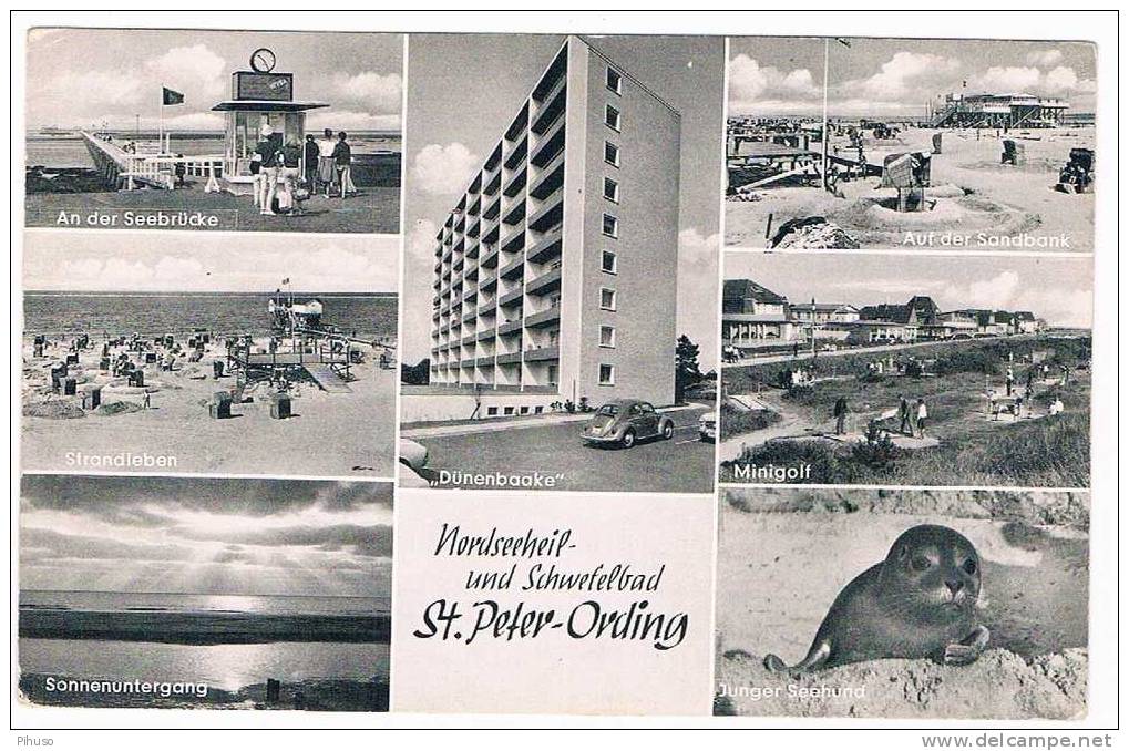 D726   ST. PETER - ORDING : 7-picture Postcard - St. Peter-Ording