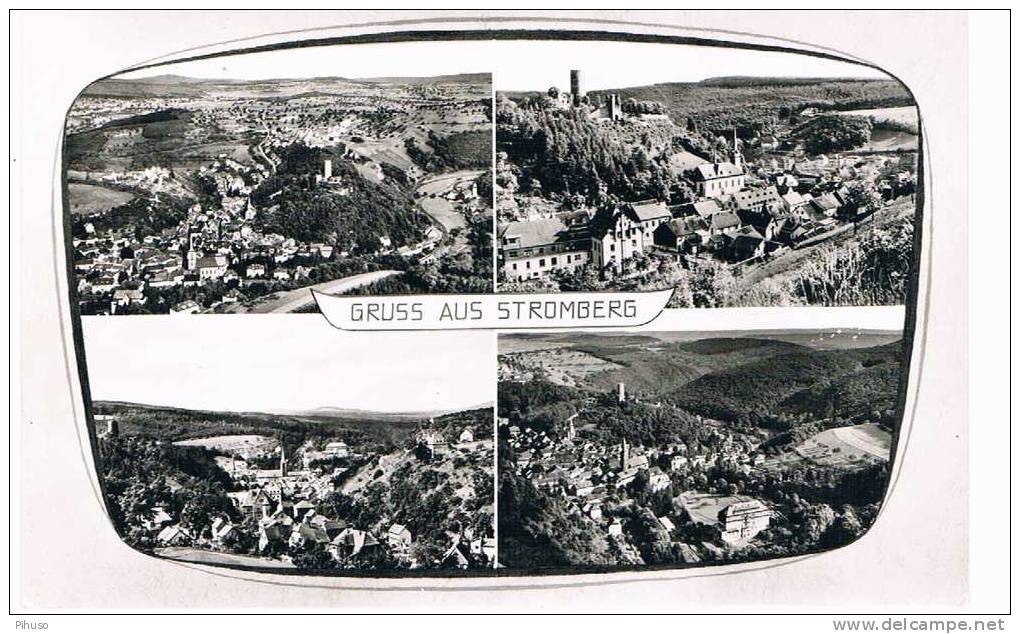 D732   STROMBERG : Gruss Aus (4-picture Postcard ) - Bad Kreuznach