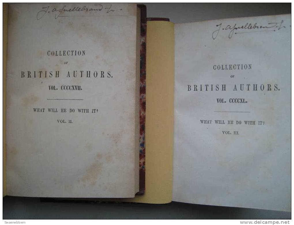 GB.- Book - What Will He Do With It.  By Pisistratus Caxton. - Sir Edward Bulwer Lytton, Bart - 5 Scans - 1850-1899