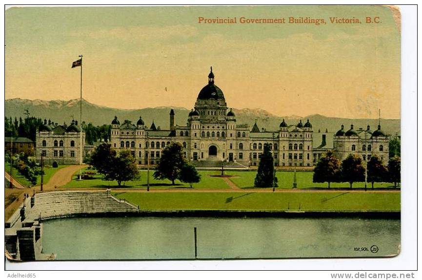 1912 Provincial Government Buildings Victoria B.C. The Valentine - Victoria