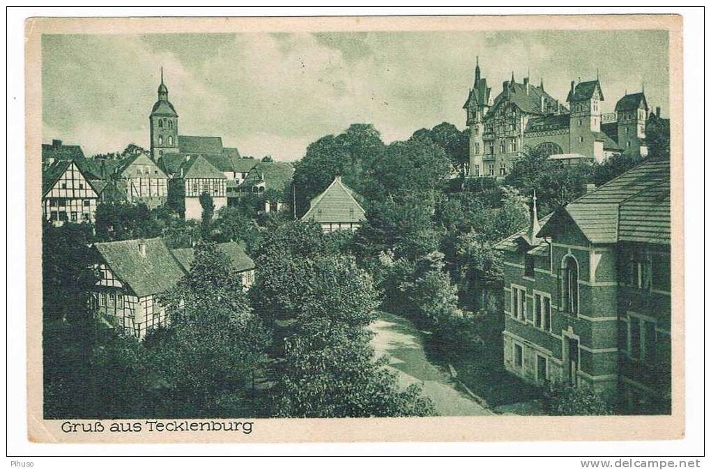 D743   TECKLENBURG : Gruss Aus ( Hotel Cafe Drei Kronen) - Steinfurt