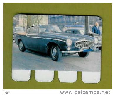 PLAQUETTE PUBLICITE COOP...PLAQUE En TOLE..Automobile...VOLVO " P 1800 S"..n 35 - Plaques En Tôle (après 1960)