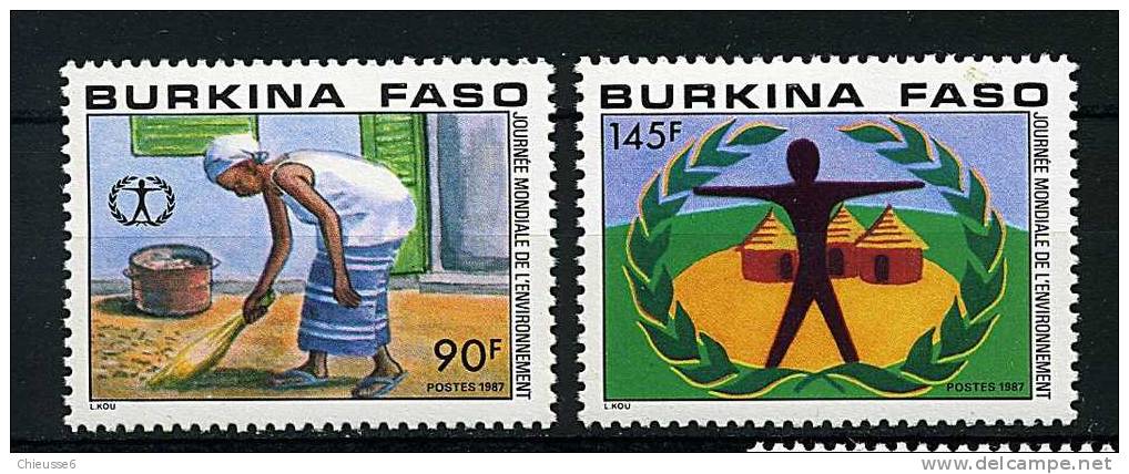 Burkina-Faso ** N° 741/742 - Journée Mondiale De L'environnement - Burkina Faso (1984-...)