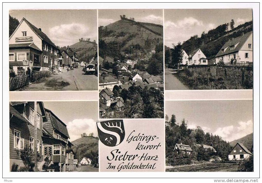 D783   SIEBER : Gruss Aus ( 5-picture Postcard) - Herzberg