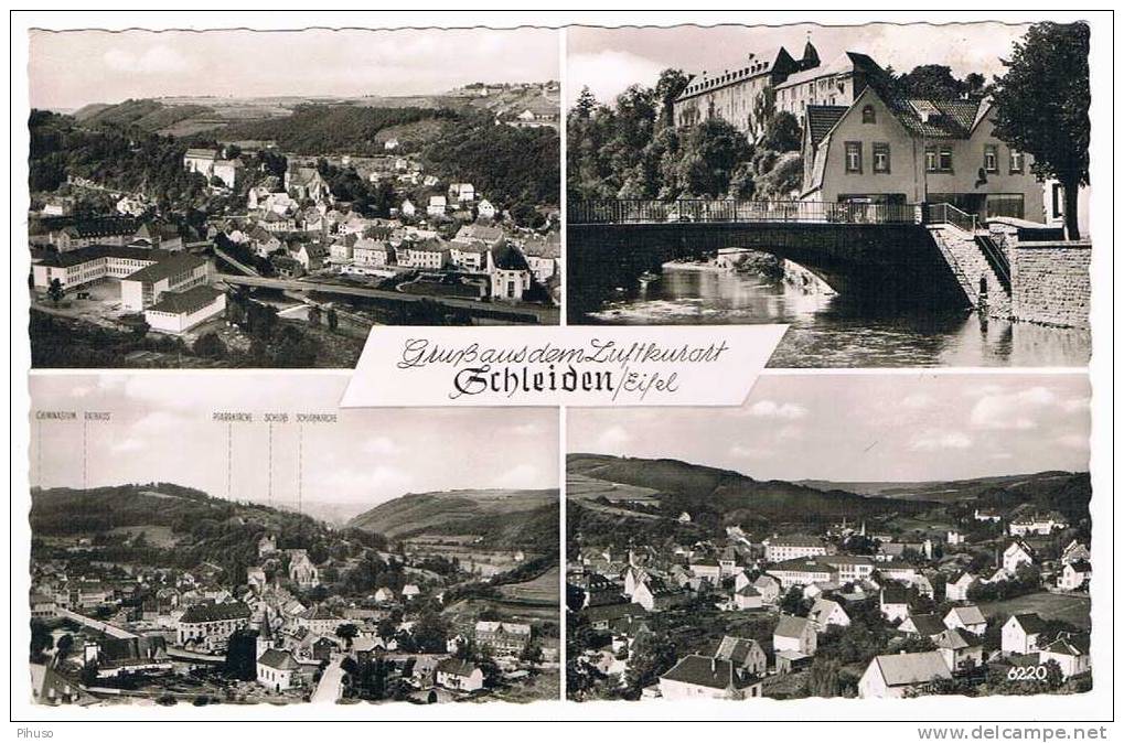 D976  SCHLEIDEN : Grusse Aus ( 4-picture Postcard) - Euskirchen