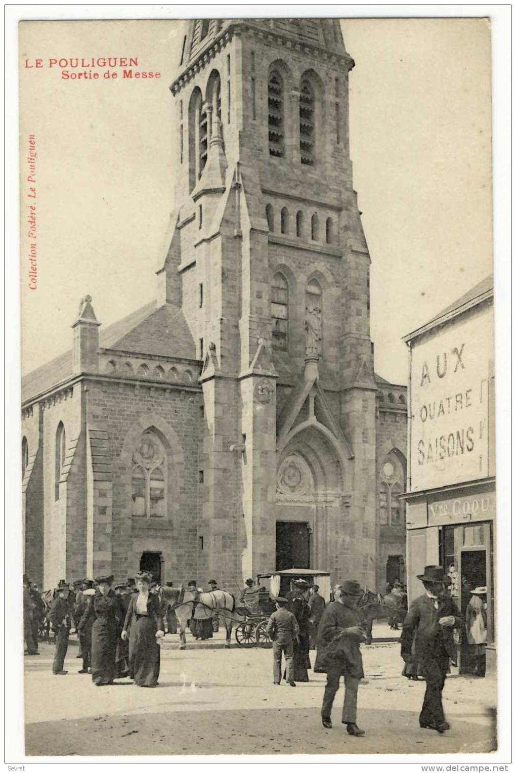 Le POULIGUEN. - Sortie De Messe - Le Pouliguen