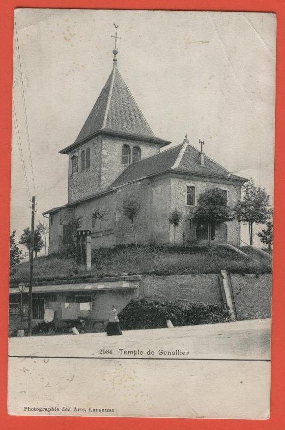 A382,Temple De Genolier, Genollier,2584, Animation, Nyon,Photographie Des Arts De Lausanne, Circulée - Genolier