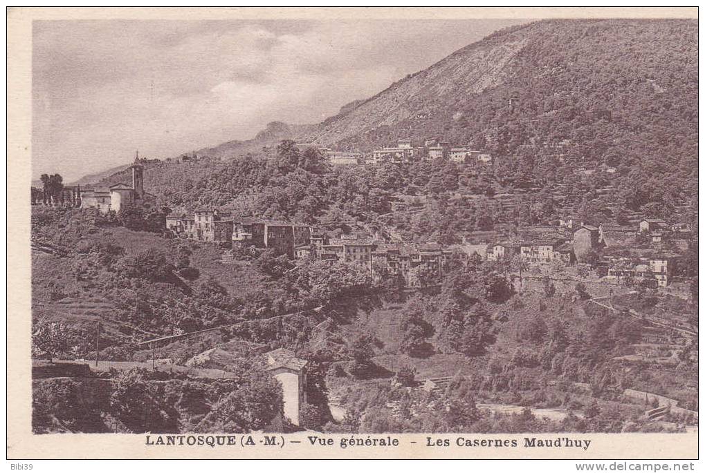 LANTOSQUE.  _  Vue Générale.  _  Les Casernes Maud'huy. Beaucoup De Végétation. - Lantosque