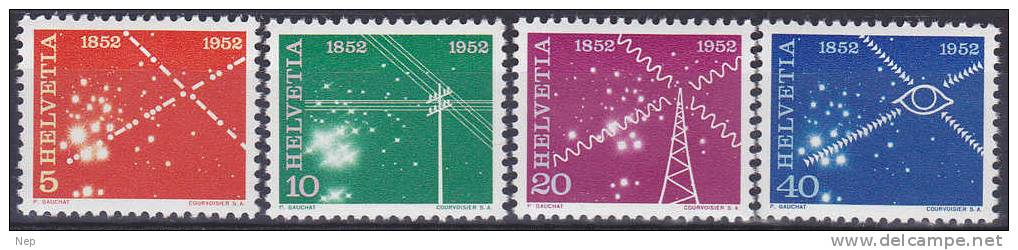 ZWITSERLAND - Briefmarken - 1952 - Nr 577/80 - MNH** - Cote 9,50€ - Unused Stamps
