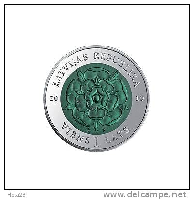 Latvia Coin Of Time III Silver 2010 UNC 1 Lats PROOF - Latvia