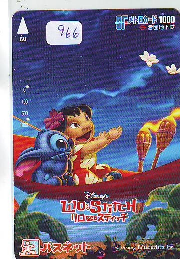 DISNEY Carte Prépayée Japon (966) DISNEY JAPAN * PREPAID CARD * CINEMA * FILM * LILO & STITCH - Disney