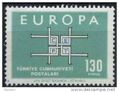 PIA - TURCHIA  - 1963  :  Europa  -  (Yv  1672-73) - Unused Stamps