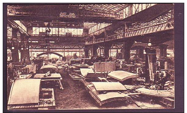Alte Karte Essen Ca.1916 /Krupp Fabrik Panzer Platten Walzwerk (da1376) - Essen