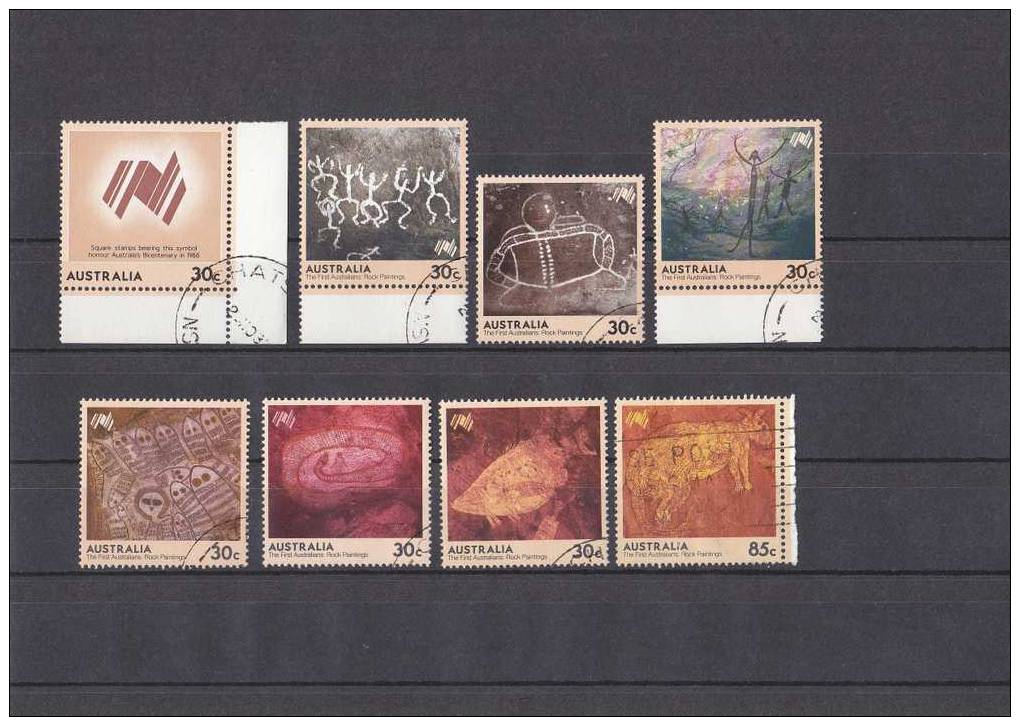 Australien  900-907 Gest. 200 Jahre Kolonie " Kunst Der Ureinwohner ", Siehe Scan ! - Used Stamps