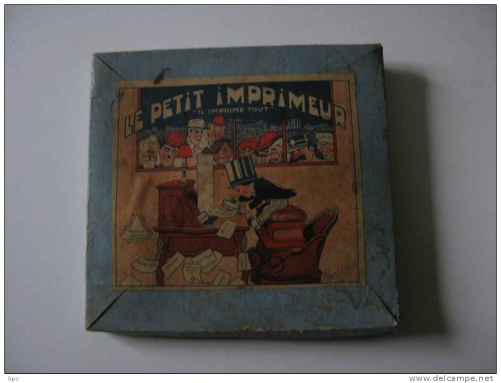 Le Petit Imprimeur  " Il Imprime Tout " Jeu D Après Guerre 39/45 - Toy Memorabilia