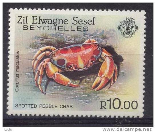 ZIL ELWAGNE SESEL Seychelles 1984 MNH** - CRAB - Crustaceans