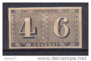 H384A - SVIZZERA 1943 ,  Zurigo  N. 384A  *** - Unused Stamps
