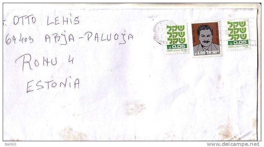 GOOD ISRAEL Postal Cover To ESTONIA 2009 - Good Stamped - Lettres & Documents