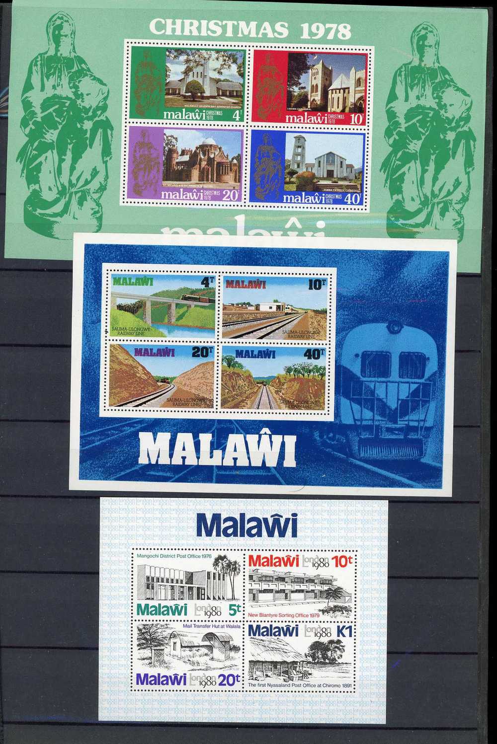 T 713+  -  Malawi  -  Blocs  :  Yv  16...58  **      14 Blocs - Malawi (1964-...)