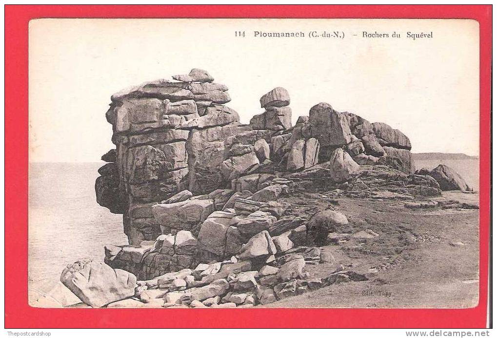 ° CPA 22 PLOUMANACH No114 ROCHERS DU SQUEVEL MORE PLOUMANACH FOR SALE - Ploumanac'h