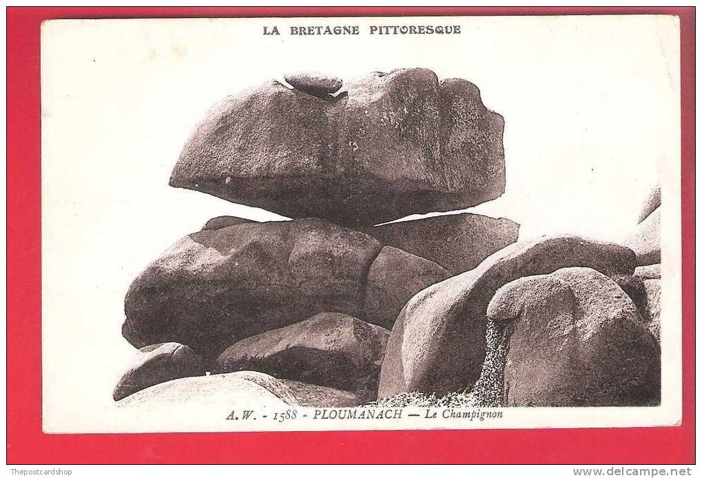 ° CPA 22 PLOUMANACH No1588 LA BRETAGNE PITTORESQUE AW LE CHAMPIGNON MORE PLOUMANACH FOR SALE - Ploumanac'h