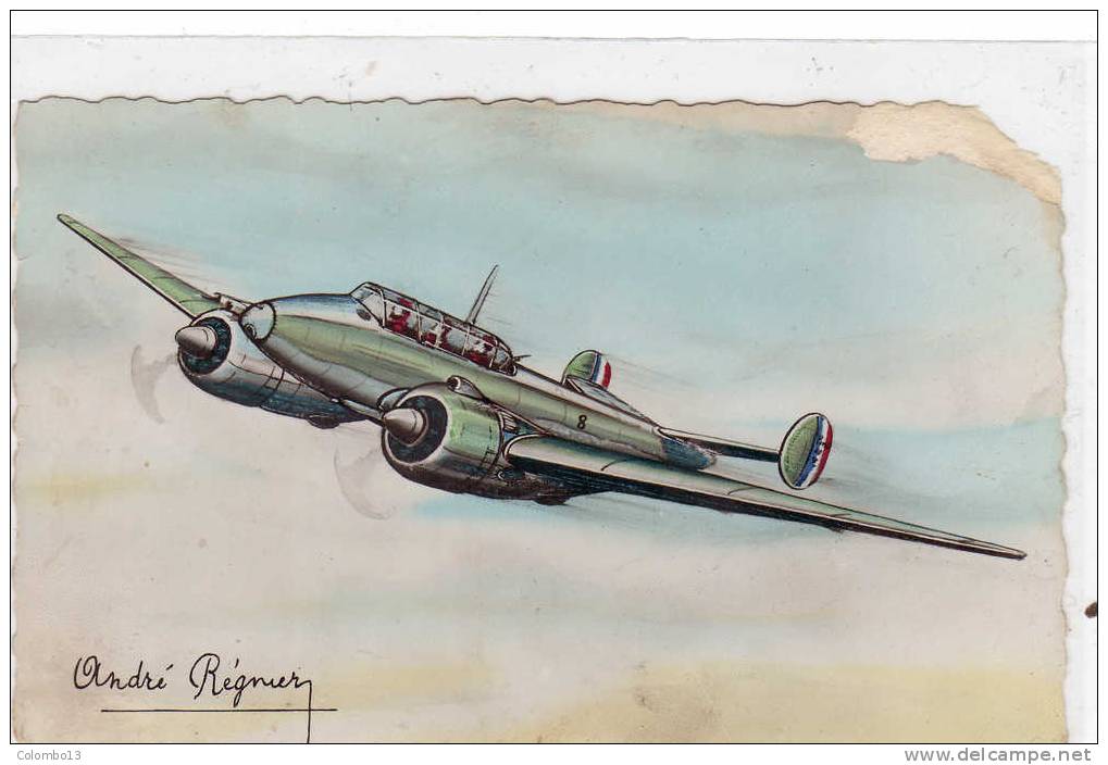 POTEZ 63 TRIPLACE DE COMBAT BOMBARDEMENT LEGER ILLUSTRATION ANDRE REGNIER - 1946-....: Ere Moderne