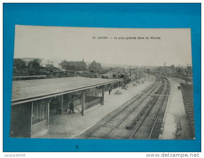 91) Juvisy - N° 19 - La Plus Grande Gare Du Monde ( Trains )- Année   - EDIT  - Leprunier - Juvisy-sur-Orge